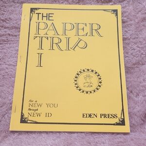 Like New The Paper Trip I Anti Government Book Booklet